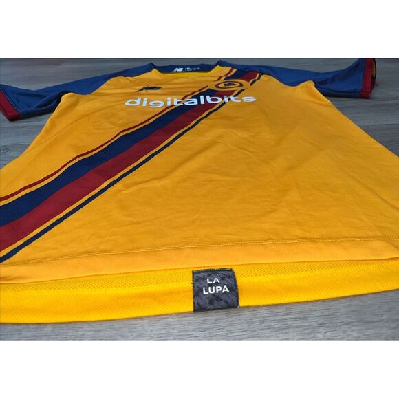 NB New Balance AS Roma 3rd Alternate Jersey Yellow MT130222 Men's XL #22 - Picture 4 of 9